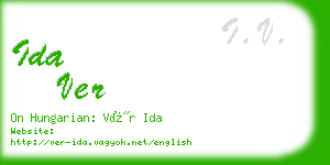 ida ver business card